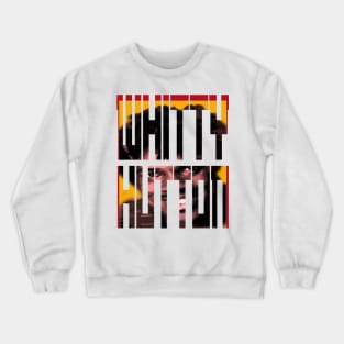 vintage text efect whitty hutton face Crewneck Sweatshirt